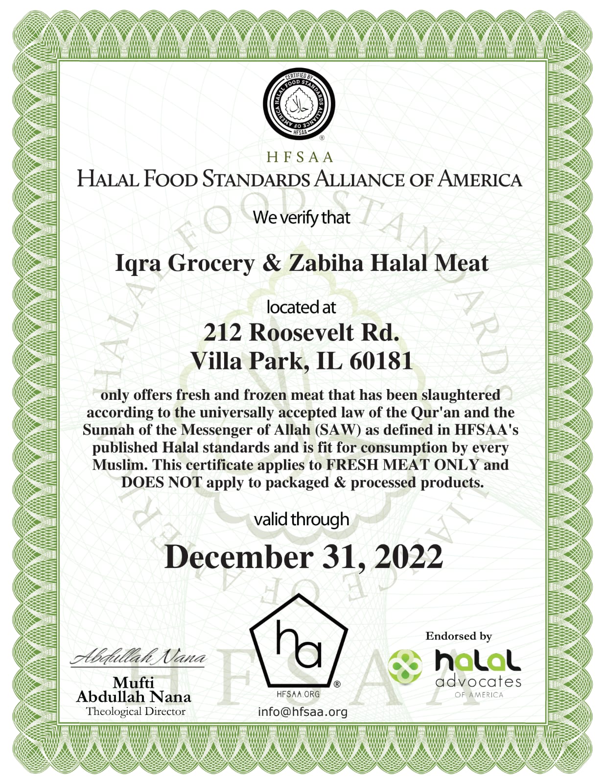 HFSAA-food-certificate